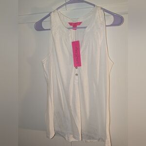 Lilly Pulitzer White Sleeveless Top